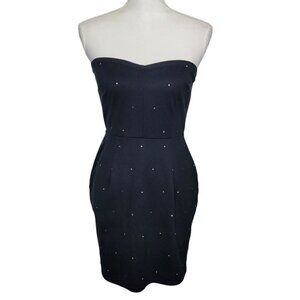 Urban Outfitters Silence + Noise Sz Med Studded Mini Dress Black Stretchy EUC